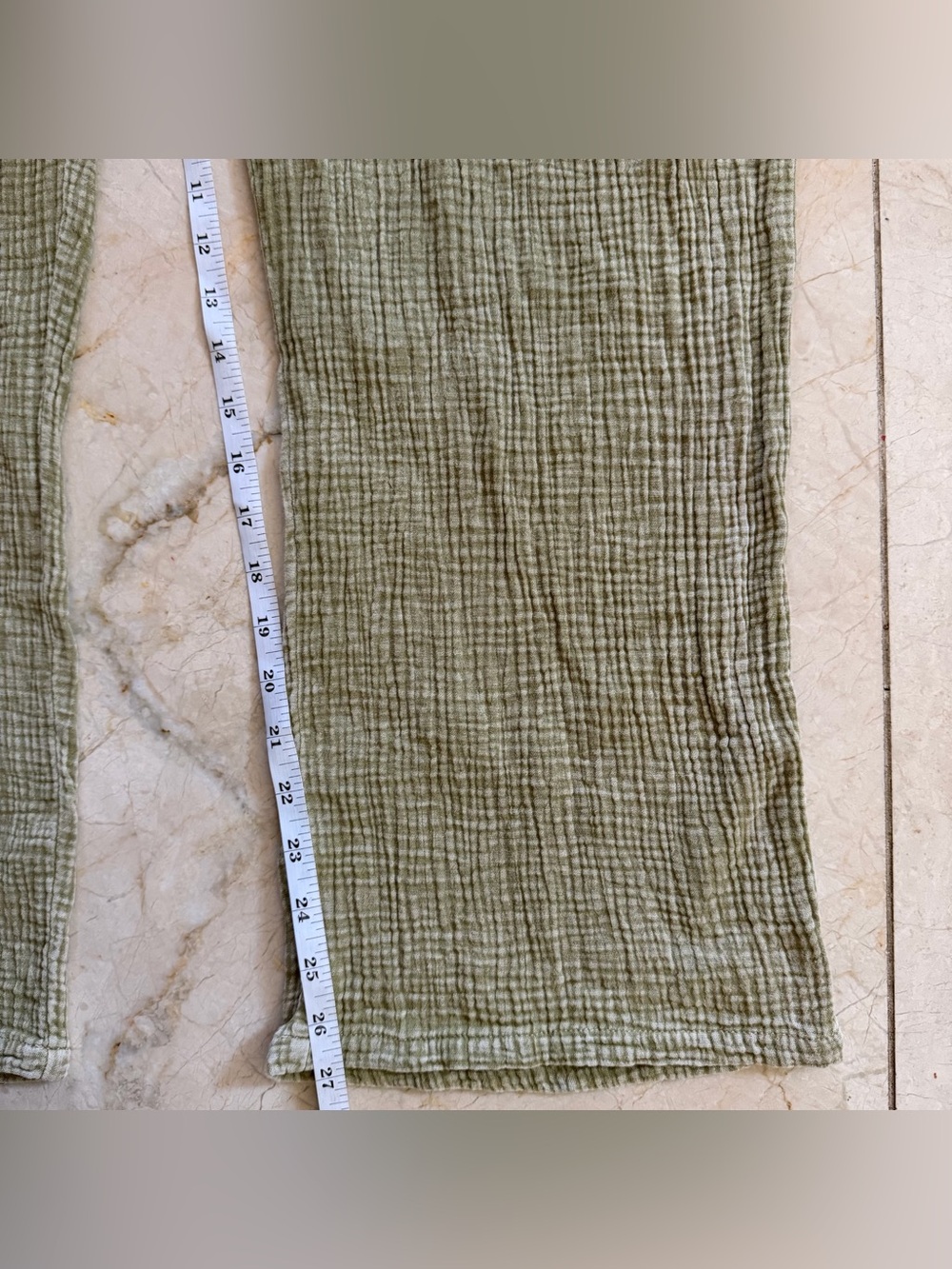 EARTHBOUND Trading Co Women’s Size L Sage Green Jumpsuit Gauzy Oversized Hippie - Picture 12 of 16